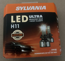 SYLVANIA H11 Ultra LED 2 Bulbs H11LEDHP.BX2