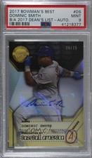 2017 Bowman's Best 20/75 Dominic Smith #BADL-DS PSA 9 MINT Auto 8d2