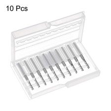 10pcs 2.4mm Carbide End Mill Engraving Router Bits for PCB Machine 1/8" Shank