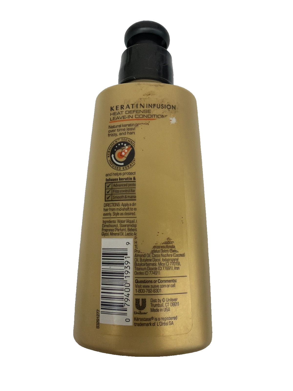 Suave Leave-in Conditioner Keratin Infusion Heat Defense 5.1 oz
