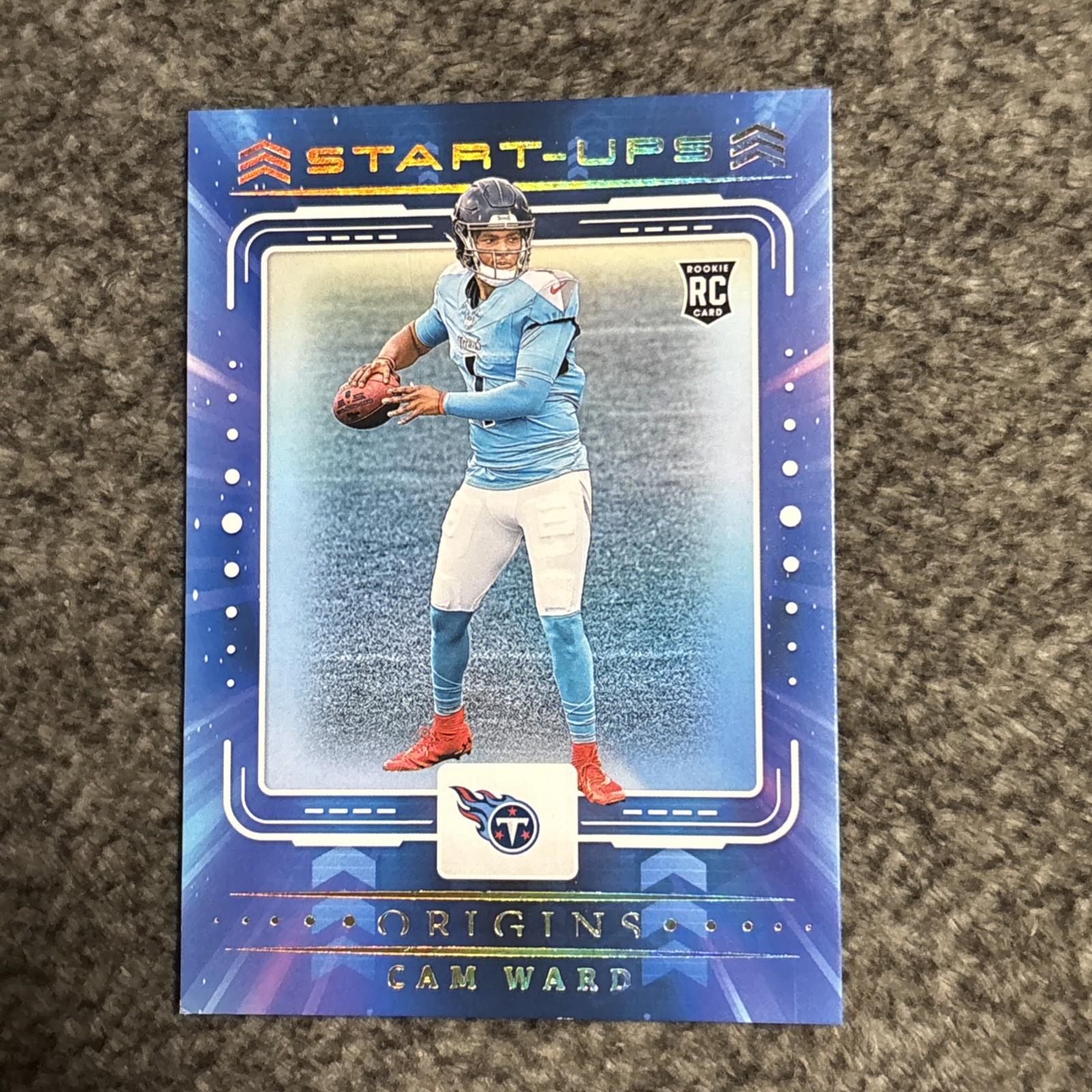 2025 Panini Origins Cam Ward Start-Ups RC Rookie #3 Titans