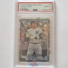 2024 Bowman Mega Box #7 Aaron Judge Chrome PSA10 Gem Mint