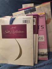 Vintage Pantyhose Lot 6 Pairs Brand New Hanes Calvin Klein Spanx R3