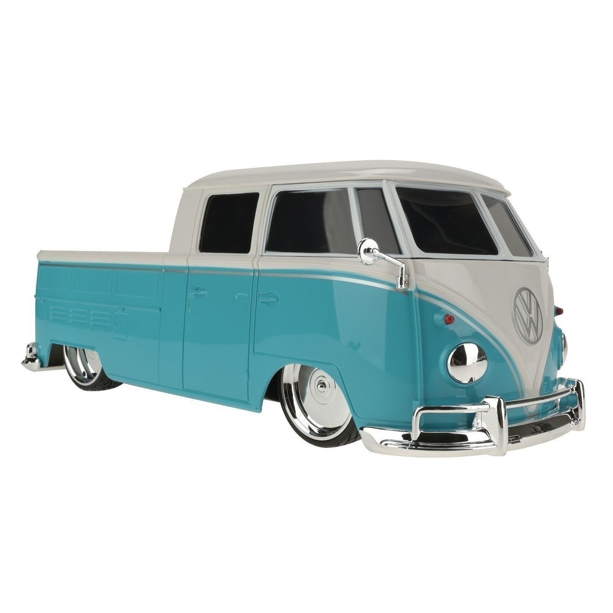VW Type 2 Bus Double Cab Pick Up with Surfboard 1:16 Scale Remote