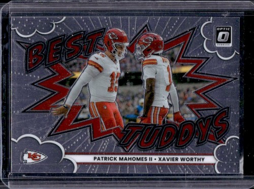 2025 Donruss Optic Patrick Mahomes II/Xavier Worthy Base (RAW)