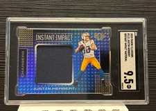2020 Panini Illusions Justin Herbert #113 Rookie Year Card SGC 9.5 mint. rookie card picture