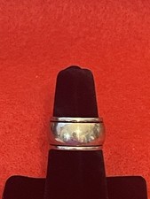 Thick Sterling Silver Ring Sz 6