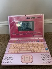 Vintage Pink Vtech Nitro Web Notebook Turns On Needs Batteries No Accessories