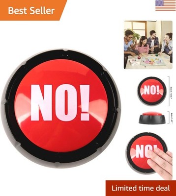 Interactive Sound Button - Bright Red & Black Talking Toy for Home & School