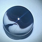 CHRISTENSEN BLACK WHITE SWIRL MARBLE .62" #144 — photo 1
