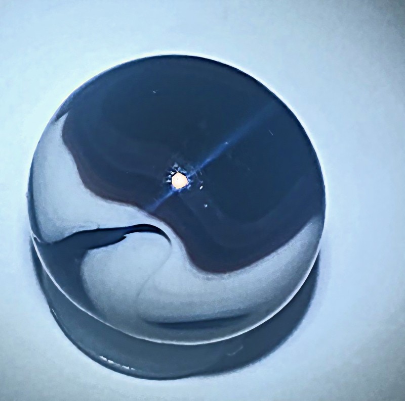 CHRISTENSEN BLACK WHITE SWIRL MARBLE .62" #144