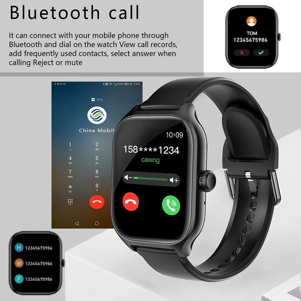 Smart Watch Men Women Bluetooth Heart Rate Sleep Wristwatch For Android and IOS - Image 3 of 4