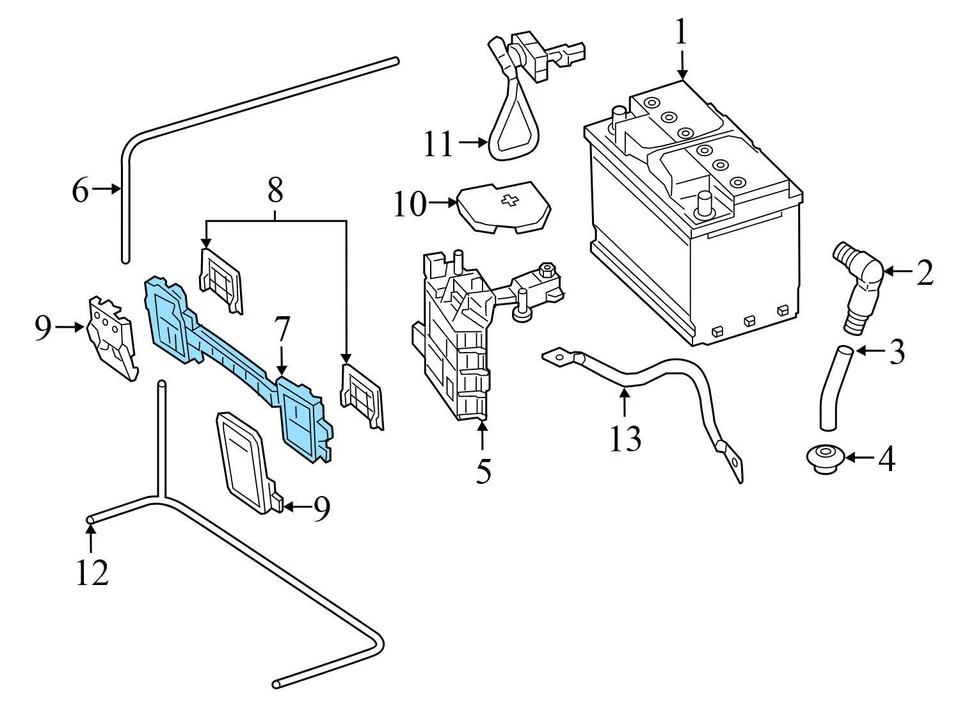 18 21 MERCEDES-BENZ E63 AMG S - Conector terminal cable batería positivo (+) Foto 3 de 4