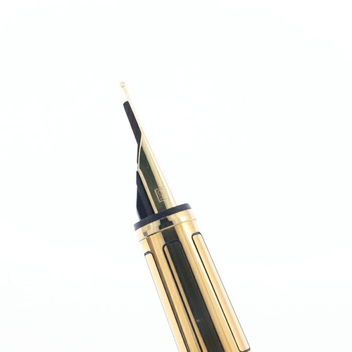 Stylo Plume Caran D'Ache Laque Brune Lignée – Plume En Or Massif 18 Carats – Occasion De Luxe