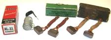 Niehoff AL-31 Condenser, 2 pair Ford A-17 Starter Motor Brushes, New Old Stock