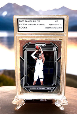 VICTOR WEMBANYAMA 2023 Panini Prizm DRAFT PICKS Graded Gem-Mt 10 ROOKIE CARD #2