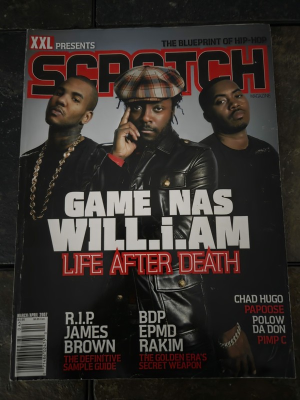 Scratch Magazine March April 2007 Will I AM James Brown Rakim NAS Hip Hop Rap