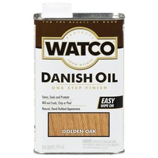 Watco 65141 Danish Oil, Golden Oak, Liquid, 1 qt, Can