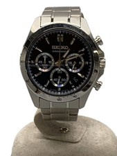 SEIKO Spirit Chronograph/Analog/Stainless/BLK/SLV/SS/8T63 00D0//