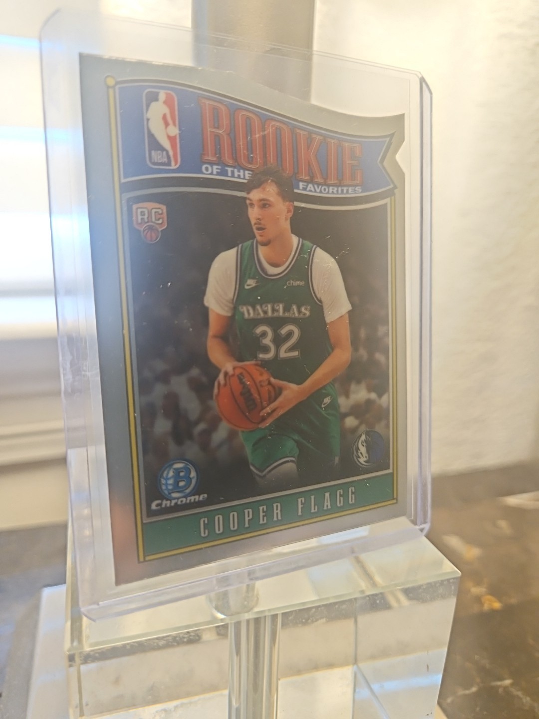 2025 Bowman Chrome Cooper Flagg RY-1 Rookie of The Year Favorites Refractor RC