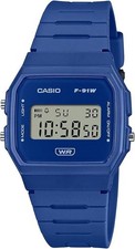 CASIO F-91WB-2A1 Digital Watch Midnight Blue Biomass Plastic Classic Japan New