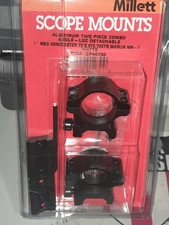 Millett 2pc. Base Set & 1" Medium Rings for Win 70, 70XTR, 670, Marlin MR-7