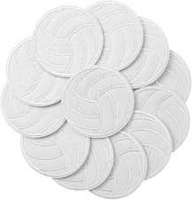 Volleyball Iron on Patches, Embroidered Volleyball Iron On/Sew on Decorative Pat