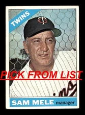 1966 Topps Baseball #2-441 VG-EX Pick From List ALL PICTURED vv9