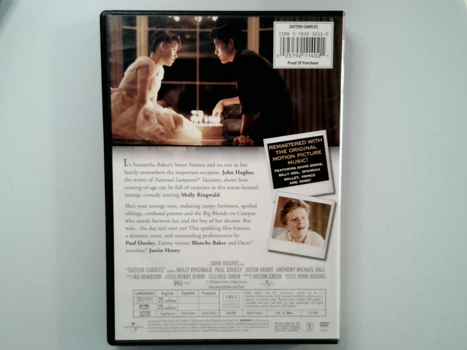 Sixteen Candles DVD 1984 High School Reunion Molly Ringwald - Image 2 of 2