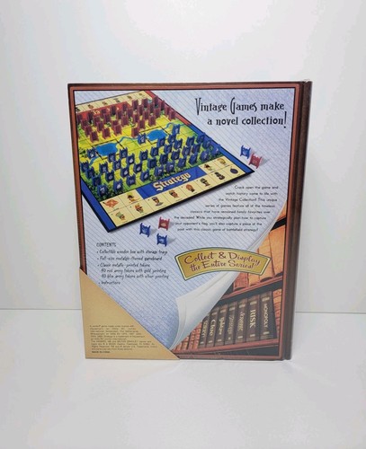 Stratego Vintage Game Collection Wooden Box Bookshelf Version Hasbro MB 2005 NEW - 第 2/7 張圖片