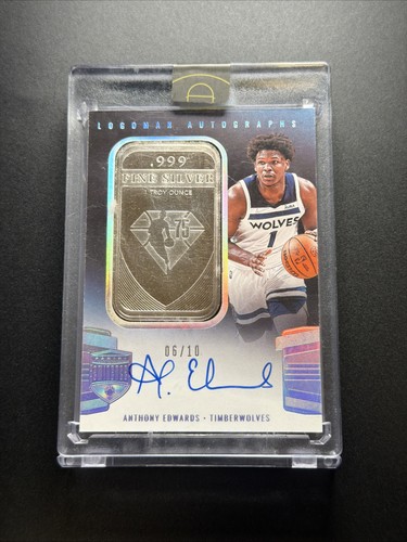 2021-22 Panini Eminence Basketball Anthony Edwards #LA-AED Logoman Auto /10