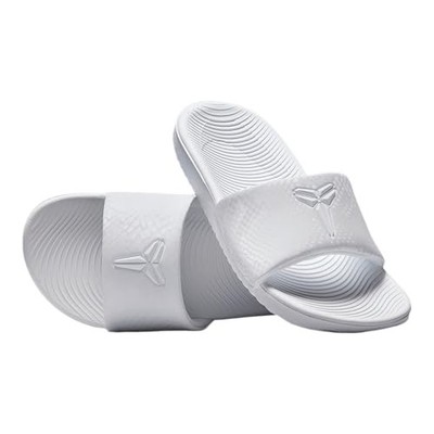 Kobe Kawa Little/Big Kids' Slides (IF2871-100, White/White) Size 11C