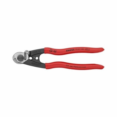 Knipex 95 61 190 7-1/2in Wire Rope Cutter Plastic Coated Handles