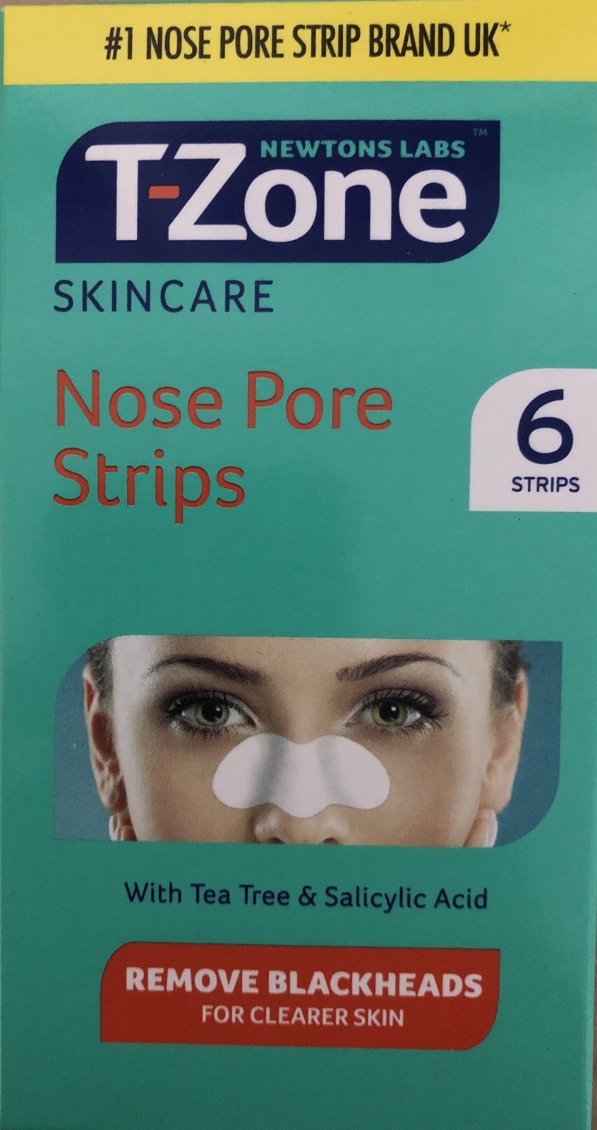 T-Zone Skincare Nose Pore Strips 6 Strips - NEW