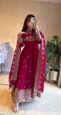 Pakistani Party Dress Salwar Kameez Designer Indian Wedding Gown Anarkali