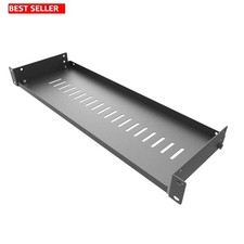 1U Vented Cantilever Rack Shelf - 6" Deep, 44lb Capacity, Perfect for 19" Racks