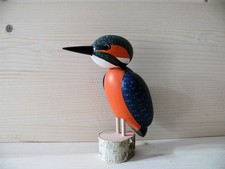 Oiseau Martin-Pêcheur 9 CM Neuf Birdie Bois Seiffen pour Extérieur Adapté