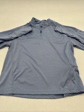 Fila Sweatshirt Women Small Blue Solid Collared Blue Zip.. 32159