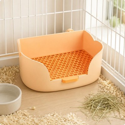 Kaninchen Toilette Breiter Rand Hasentoilette Rutschfest für Zwergkaninchen