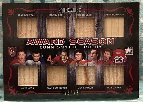 AWARD SEASON CONN SMYTHE TROPHY 2017 In The Game Stickwork Relics 12/12