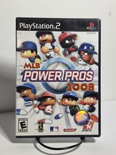 MLB Power Pros 2008 (Sony Playstation 2, 2008) PS2 Complete w/ Manual Tested