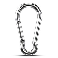 Large Carabiner Clip Hooks, 1pc 5.5 inch Heavy 5.50 IN, Silver