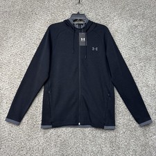Under Armour Double Knit Hoodie Men's Medium Full Zip Lightweight New With Tags