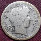 1904 S Barber Dime 10c Circulated San Francisco  #100167