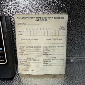 (UNTESTED) Super Action Controller for ColecoVision Tested CIB With Baseball