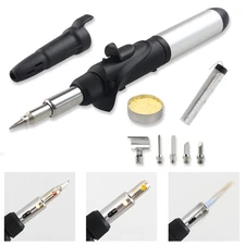 Butane Soldering Iron Kit Self-Ignite Adjustable Flame Temperature Max 2372℉,...