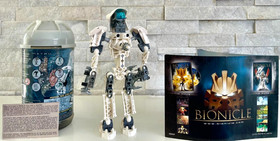 Bionicle Toa Metru Set of 6: 8601-8606 w/Mans, Cans, Kanoka Cards & Glitter Lids