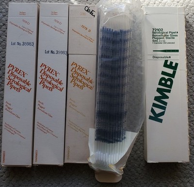 Disposable Glass Serological Pipettes 7078D 10ml (X100) + 72102 5ml (X50)