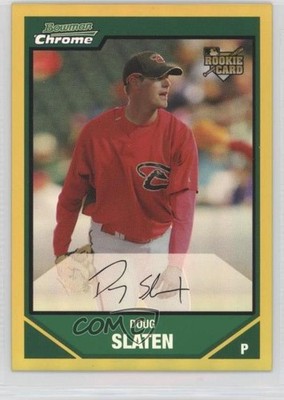 2007 Bowman Draft Chrome Gold Refractor 36/50 Doug Slaten #BDP28 Rookie RC 0v0