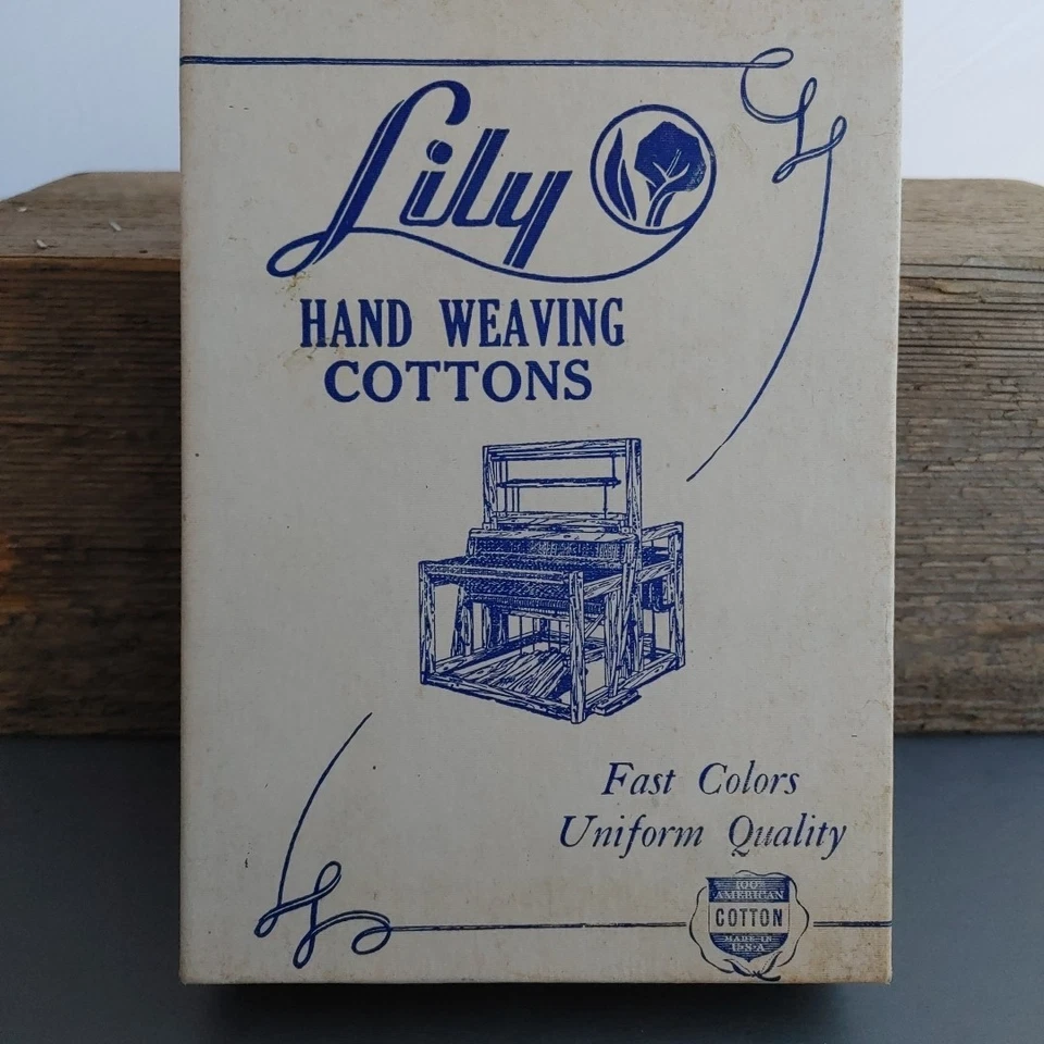 Vintage Box of 8 Cottons Lily Hand Weaving Crocheting 2oz Yarn Natural 24/3 NOS - Image 2 of 4